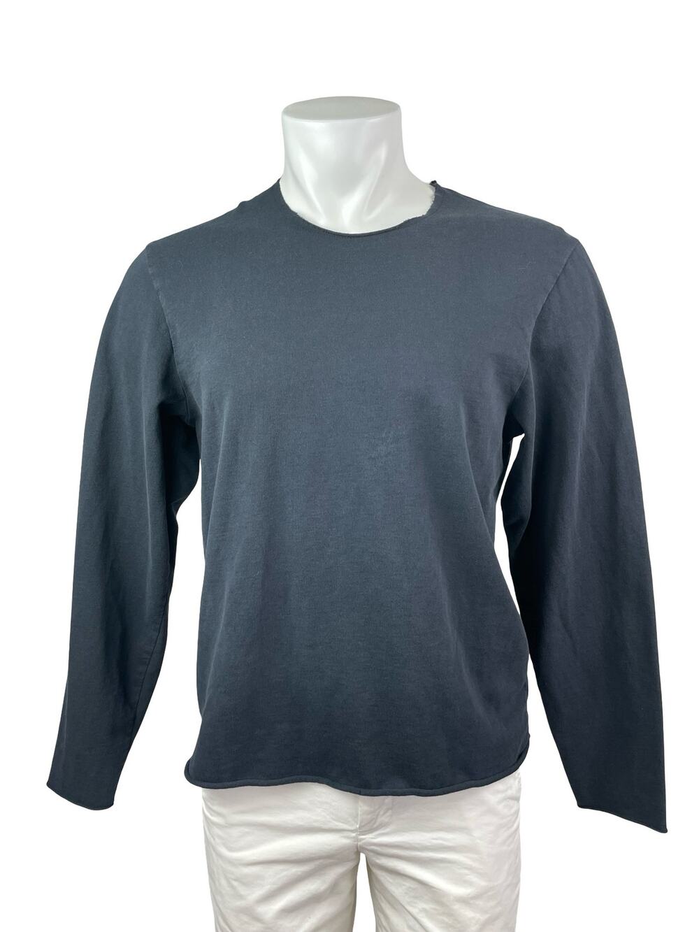 Alternative Mens Black Long Sleeve Crew Neck Basic Casual T Shirt Tee Top Size M